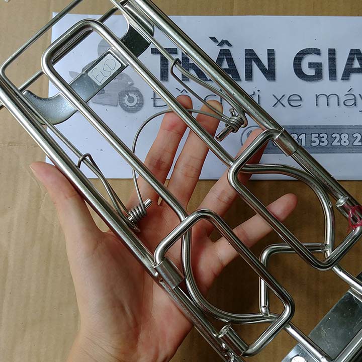 Baga giữa xe exciter 150 inox 10 ly - Baga ex 150