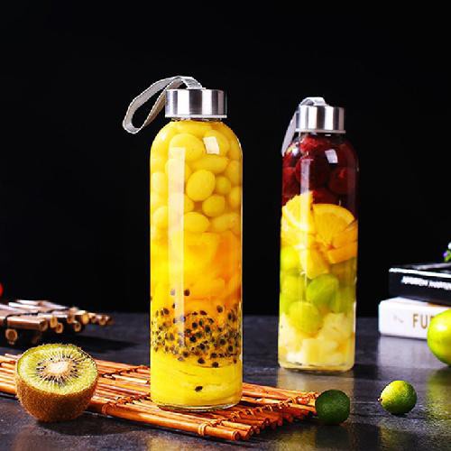 [ SALE TƯNG BỪNG]  COMBO 2 Bình nước thủy tinh - Bình đựng nước có dây xách dung tích 500ml.