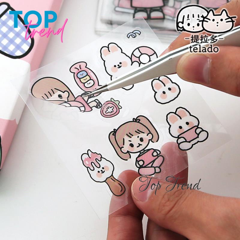 Quà tặng - Sticker Hình Dán Cute Dán Trang Trí Sổ Tay, Nhãn Dán Điện Thoại, Ly Cốc Hoạt Hình Dễ Thương - Top Trend
