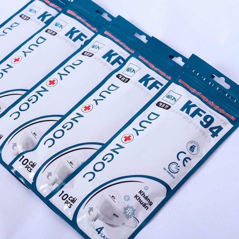 Khẩu Trang Y Tế 4D KF94 Duy Ngọc, Uni Mask Túi 10cái Kháng Khuẩn | BigBuy360 - bigbuy360.vn