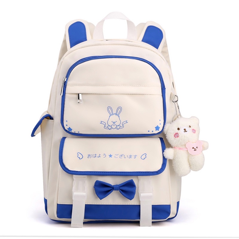 Ba lô ulzzang ba lô học sinh cấp một ba lô vải Nhật Bản ba lô nữ