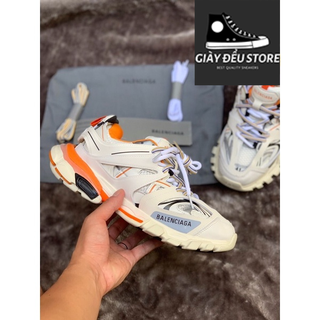 Giày thể thao sneaker track 3.0 màu trắng cam