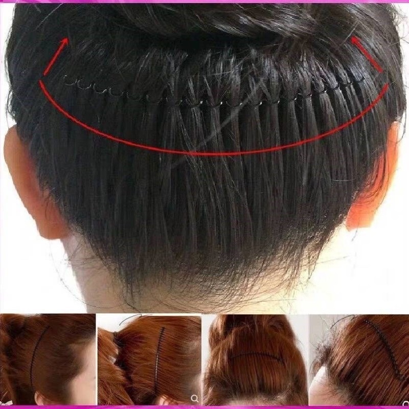 Xược tóc Hàn Quốc Hot tiktok gim cài chống rơi tóc con băng thép không rỉ dan hồi tốt tiện lợi mẫu mới 2021 Dorastore