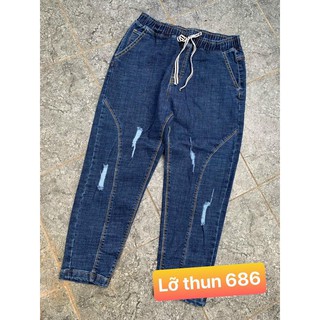 Quần jean lửng lưng thun Bigsize hàng xuất khẩu dành cho người mập (60-86kg)