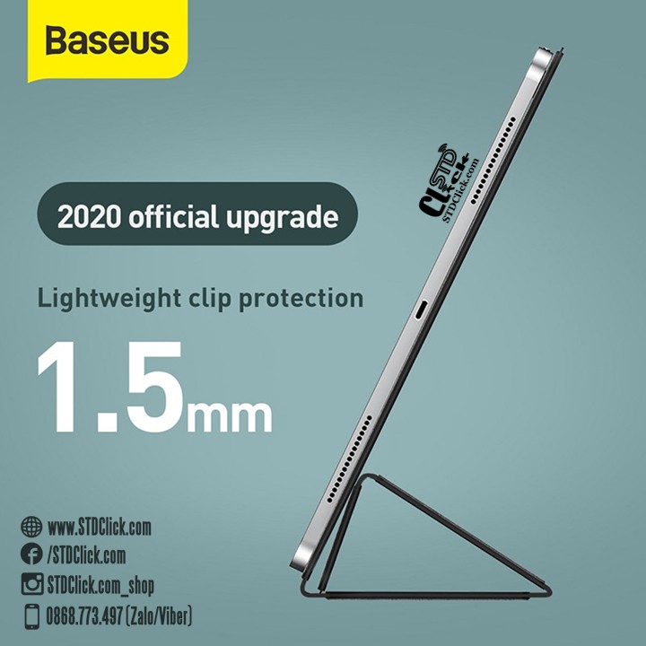 BAO DA IPAD PRO 11 2020 BASEUS SIMPLISM THREE-FOLD NAM CHÂM HÍT LƯNG CHÍNH HÃNG | BigBuy360 - bigbuy360.vn