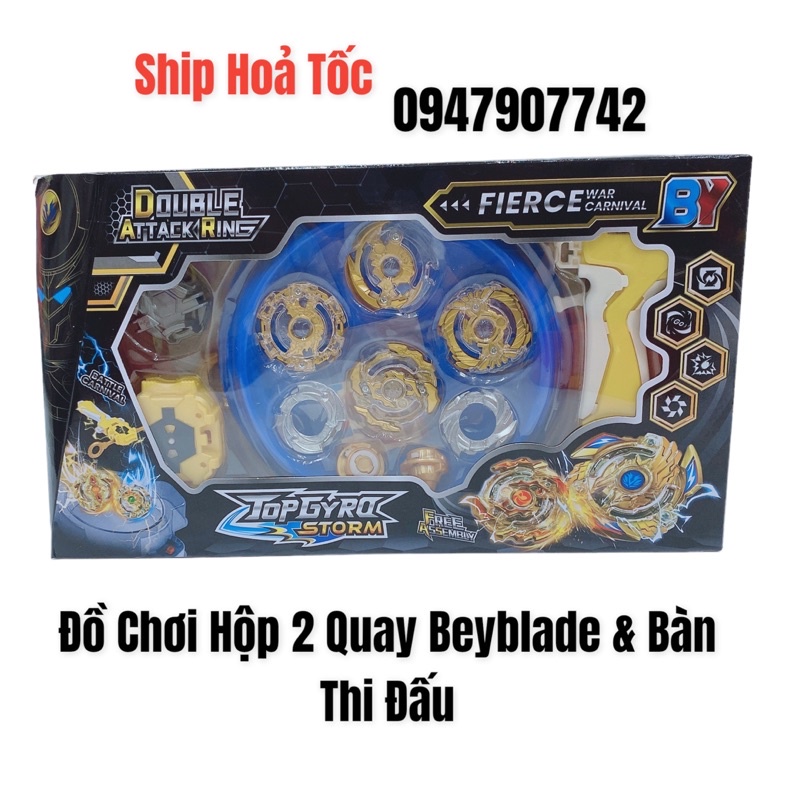 🔥𝐍𝐎𝐖 𝐒𝐇𝐈𝐏🔥 Đồ Chơi Hộp Con Quay Beyblade Có Tay Cầm Và Bàn Thi Đấu