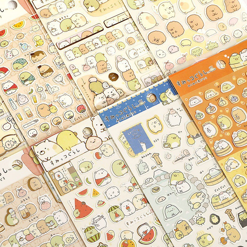 ⚜️⚜️⚜️⚜️ Sticker Molang  cute dán trang trí phong cách Nhật Bản