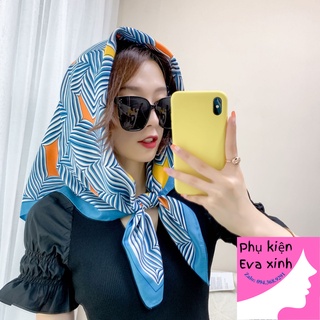 Khăn Lụa Vuông 90 Quàng Cổ Trùm đầu Quấn Tóc Quấn Túi Làm Áo Yếm Lụa Cao Cấp