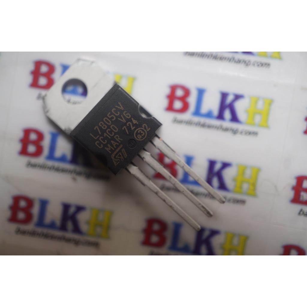5 IC nguồn L7805CV 7805 TO-220 chính hãng ST