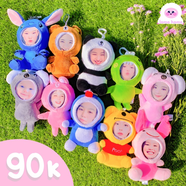 Gấu Bông Móc Khóa In Ảnh Lomo Home