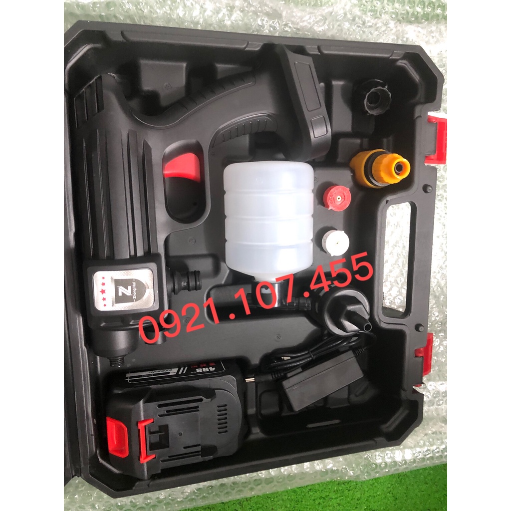 MÁY RỬA XE ÁP LỰC CAO PIN LỚN ( 20000mAh)