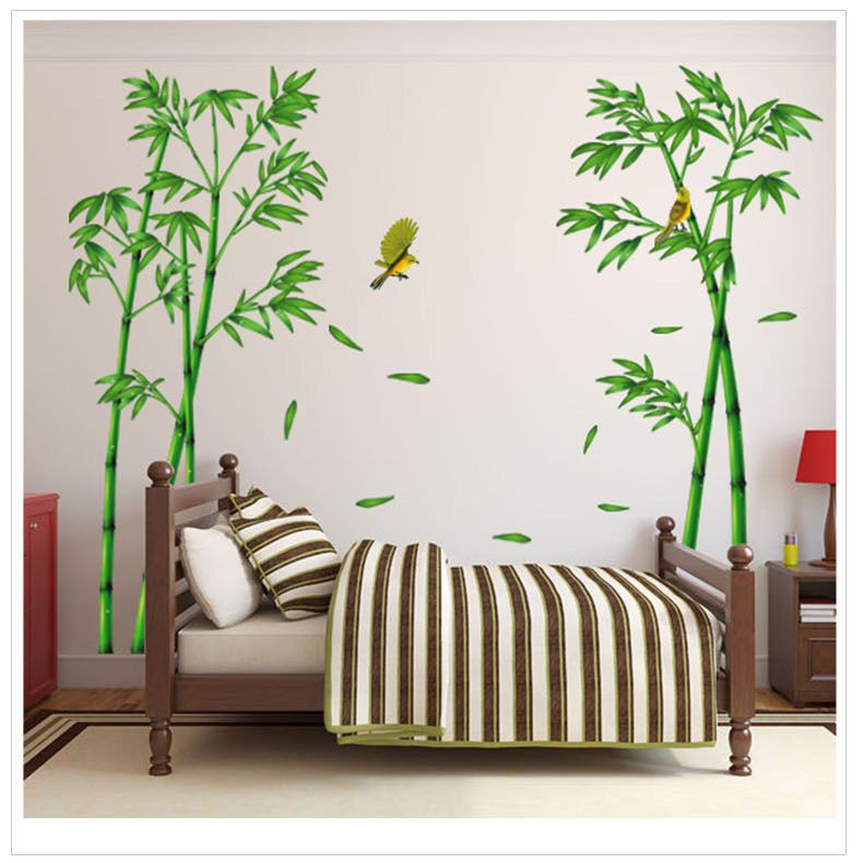 Decal dán tường Cây trúc xanh 3 - DCX047