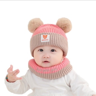 Sét nón len khăn quàng cổ micky