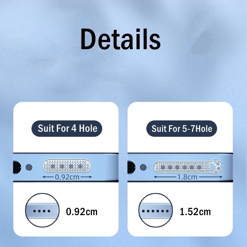 Bộ 4/8 Miếng Dán Bằng Kim Loại Siêu Mỏng Bảo Vệ Loa Cho IPad  Android Phone/Điện Thoại