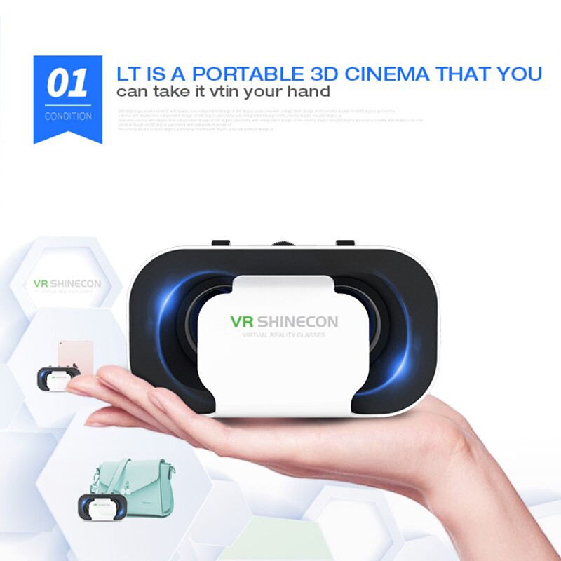 Kính Thực Tế Ảo 3D VR Shinecon 5.0 Cao Cấp - Hàng Chính Hãng