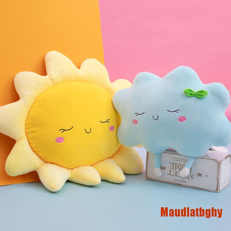 MAbghy Sun Cloud Plush Pillow Stuffed Soft Creative Kids Toys Car Pillow Home D