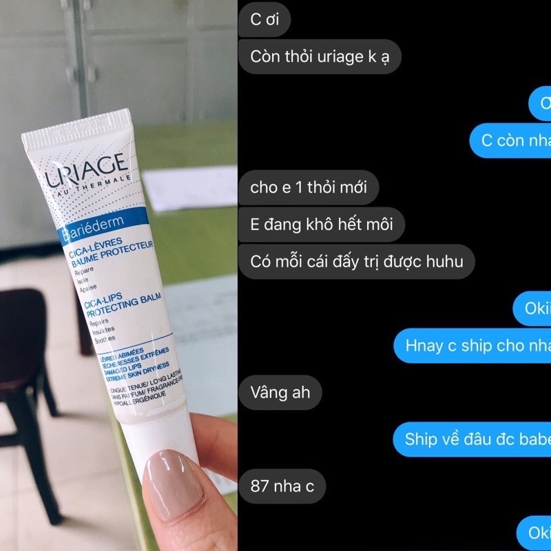 Son dưỡng môi Uriage Bariederm Cica-levres