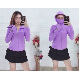 Áo khoác chống nắng nữ tay sỏ ngón 4 trong 1 cao cấp ( hàng loại 1 ) CX01-Tím