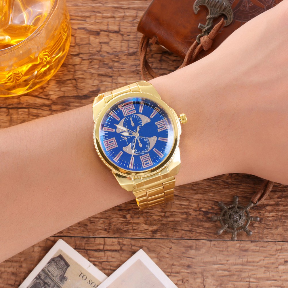 Đồng Hồ Kim Mặt Tròn Thời Trang Cho Nam