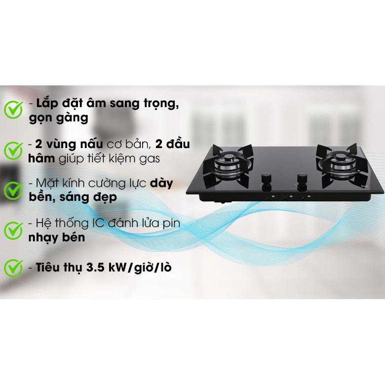 Bếp ga âm Teka GT LUX 75 2G