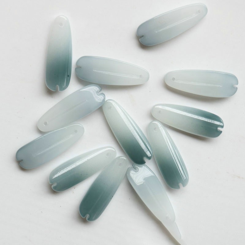 5 cánh hoa 9*25mm chất liệu bột đá ép nguyên liệu làm trâm làm trang sức cổ trang