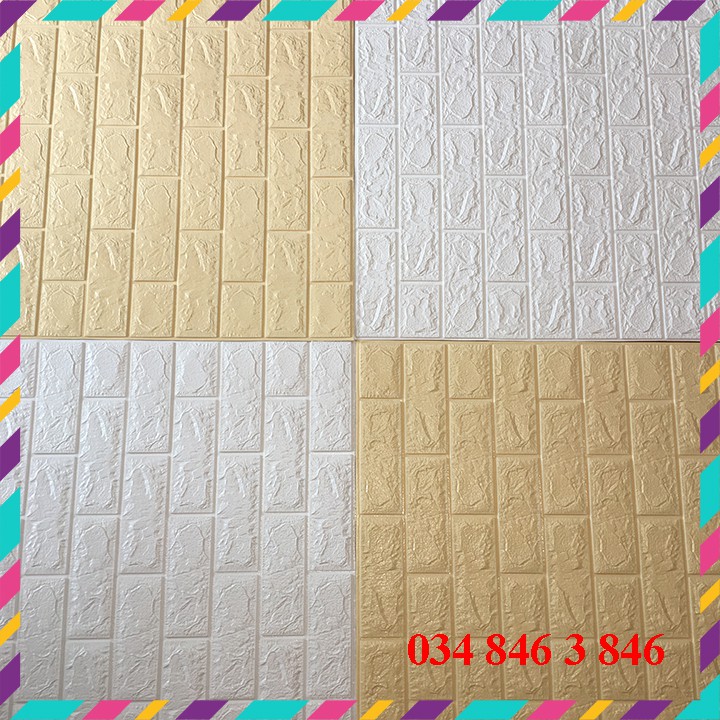 XỐP DÁN TƯỜNG 3D GIẢ GẠCH  ❤️FREESHIP❤️ xốp dán tường cách nhiệt, cách âm, chống ẩm LOẠI  5MM KT 77x70CM | BigBuy360 - bigbuy360.vn