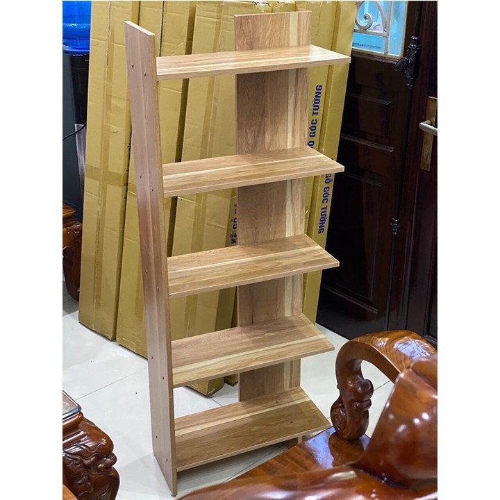 Kệ Góc Tường 5 Tầng Gỗ - Giá Sách Phòng Làm Việc 1997store_vn , KT 80 x 45 x 25 cm - Chất Lượng Tốt - Bảo Hành 12 Tháng