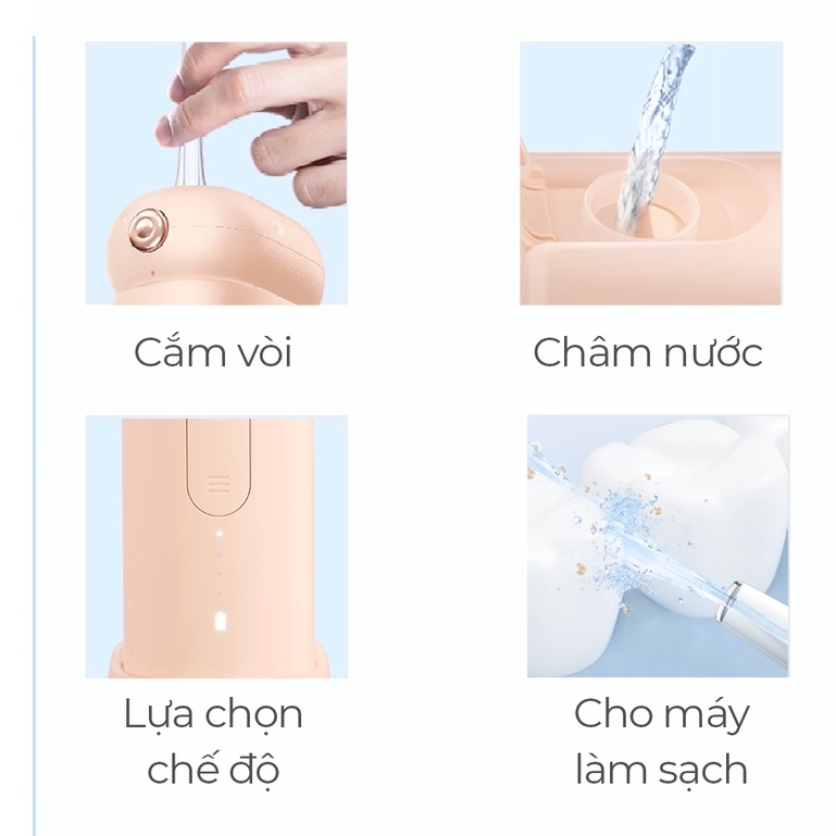 Máy tăm nước sóng siêu âm usmile CY1 / CY0 - Chính Hãng - BH 12 tháng