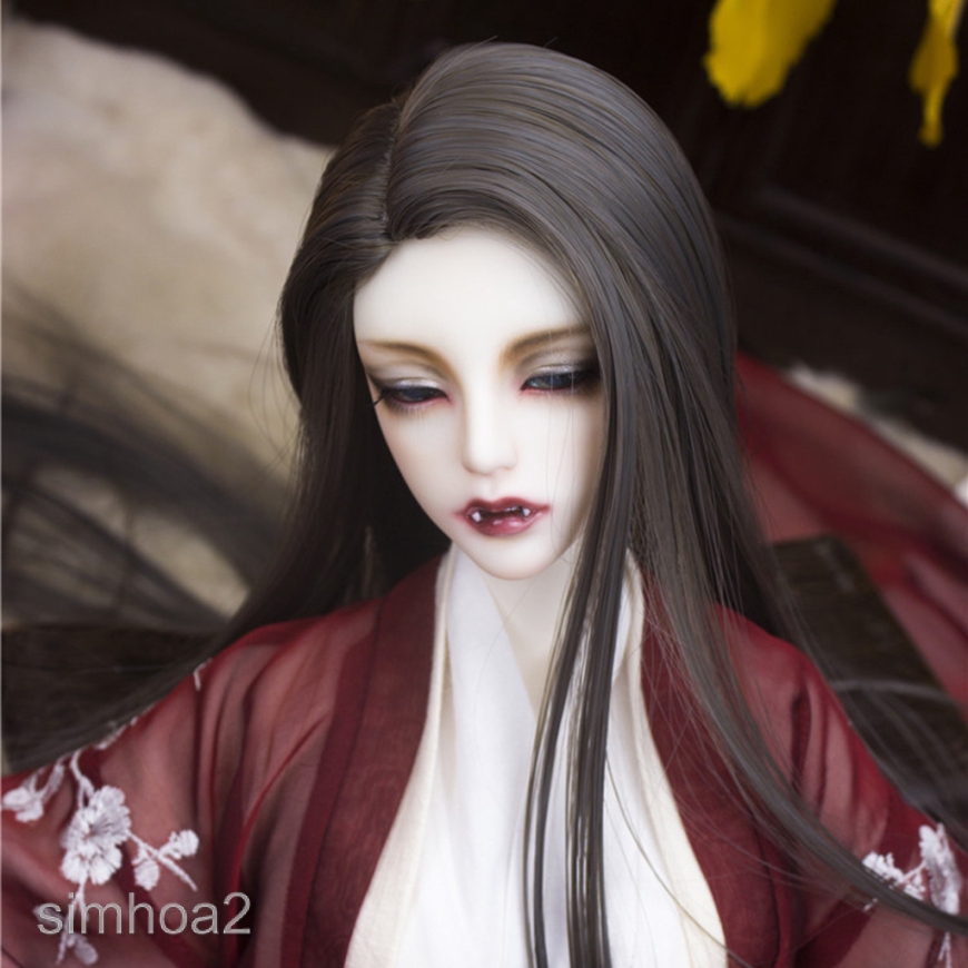 1/3 BJD Doll Full Wig 22-24cm DIY Hair for Dollfie SD DZ DOD Brown