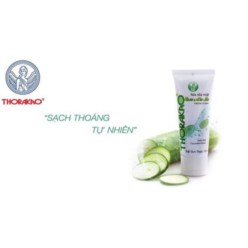 SỮA RỬA MẶT SỮA TƯƠI VÀ DƯA LEO THORAKAO 100g