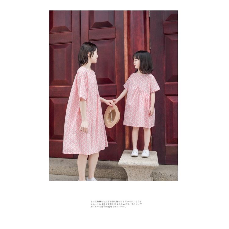 RN487_Rập giấy may đầm đôi mẹ và bé