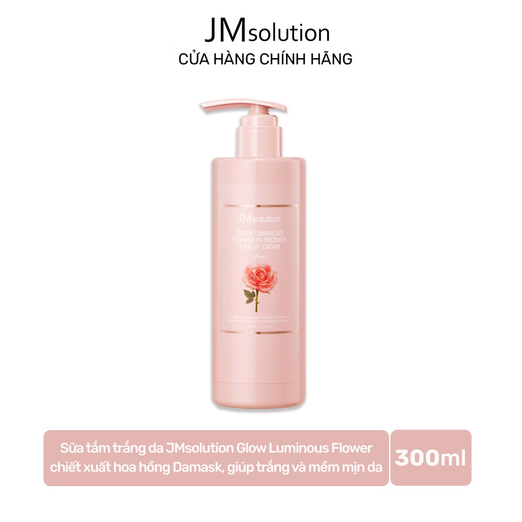 Sữa Tắm Trắng Da JMsolution Glow Luminous Flower in Shower Tone Up Cream 300ml