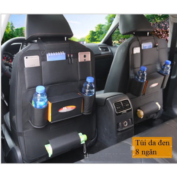 ✴﹍☃Túi để đồ treo sau ghế ô tô bằng Da PU cao cấp,Tăng không gian sử dụng của xe nhờ sắp xếp đạc gọn gàng