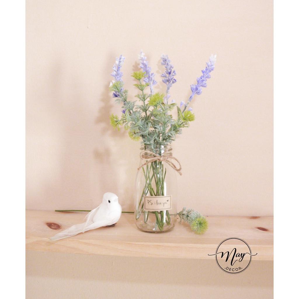 Hoa lá giả, Cành lá rùa, hoa điểm trang trí,chụp ảnh sản phẩm dài 20,25,30cm