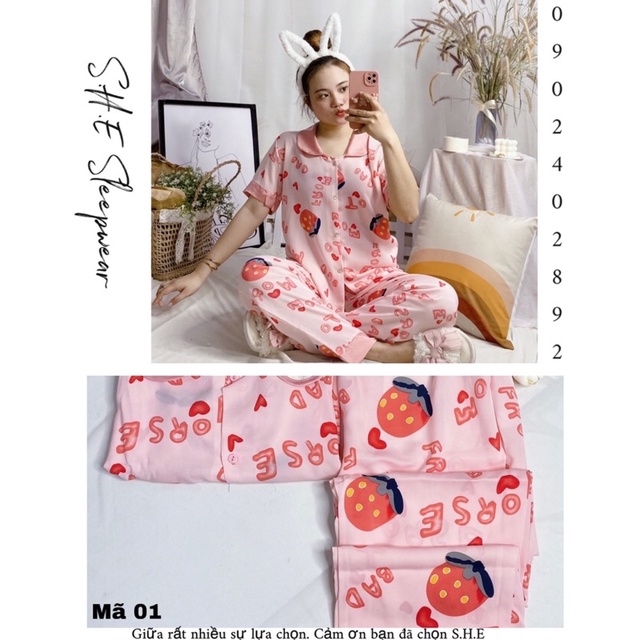 Bộ lụa mango cộc dài