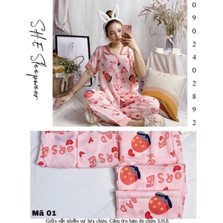 Bộ lụa mango cộc dài