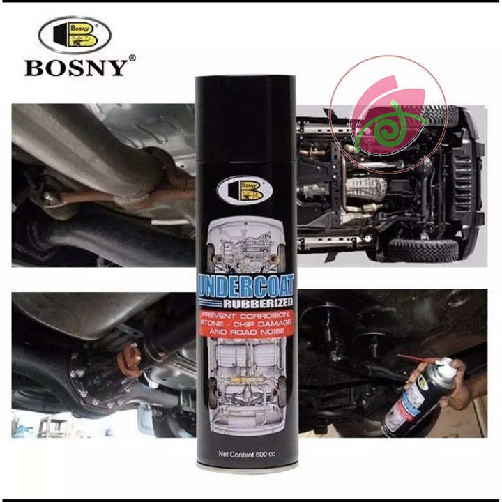 Sơn xịt chống rỉ bảo vệ gầm xe Bosny UnderCoat Spray