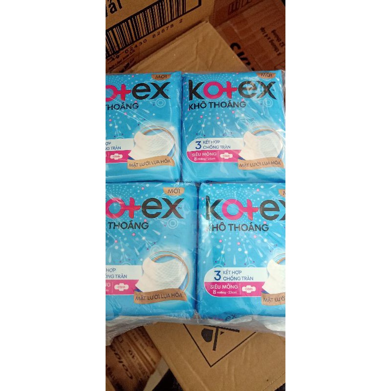 Combo 8 cục Kotex siêu mỏng cánh.