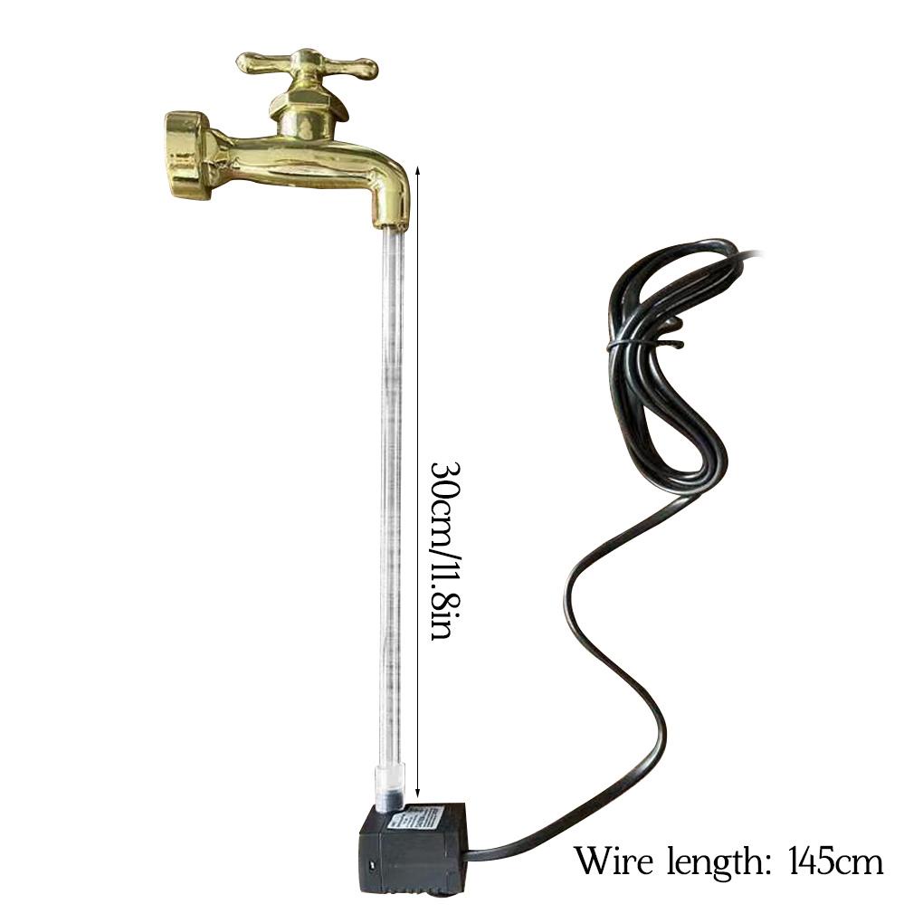 Vòi Bơm Chìm Trang Trí Phun Nước Vô Hình Phích Cắm AU