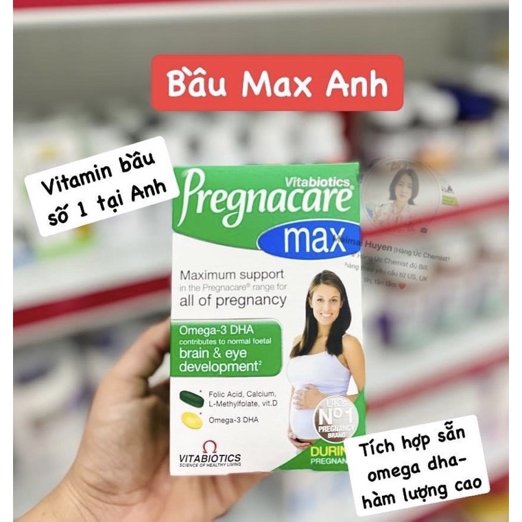 Vitamin Bầu Pregnacare Max Anh hộp 84 viên
