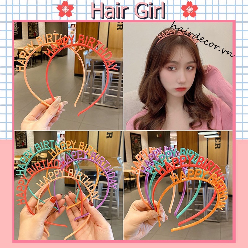 Cài Tóc Hình Chữ HAPPY BIRTHDAY Dễ Thương