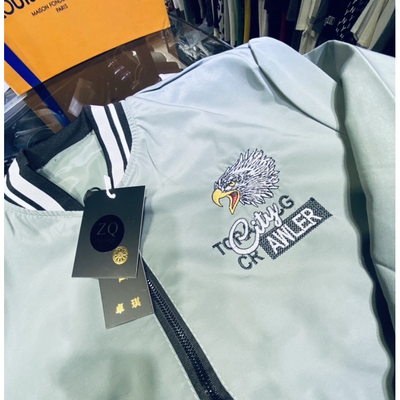 Áo khoác gió nam hai lớp thời trang có họ tiết, Áo khoác đi đường nam phong cách hàn quốc btshop từ xl đến 3xl