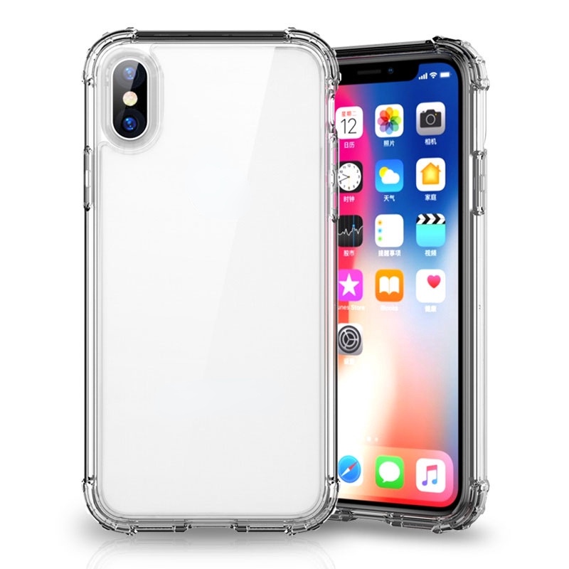 Ốp lưng TPU mềm trong suốt chống sốc cho iPhoneX XS MAX 6 7 8Plus