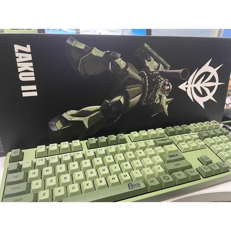 Bàn phím cơ không dây IKBC phiên bản Zaku Zeon Gundam cherry switch của Đức chính hãng