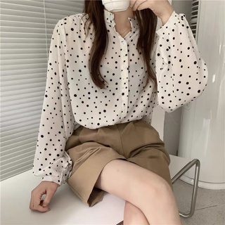 Sơ mi voan dài tay
