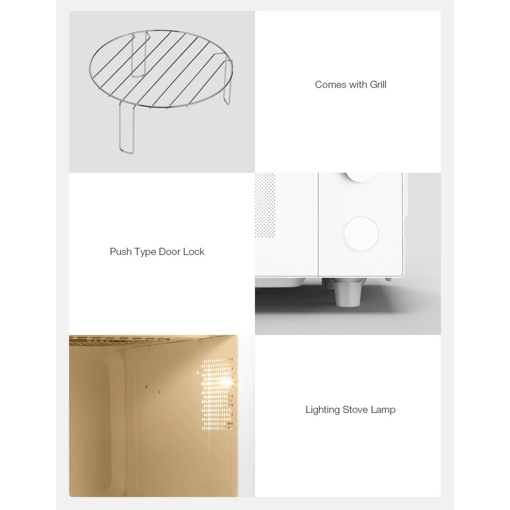 Lò Vi Sóng Thông Minh Xiaomi 20L 1150W công suất cao sang trọng điểu khiển qua app giá rẻ gia đình