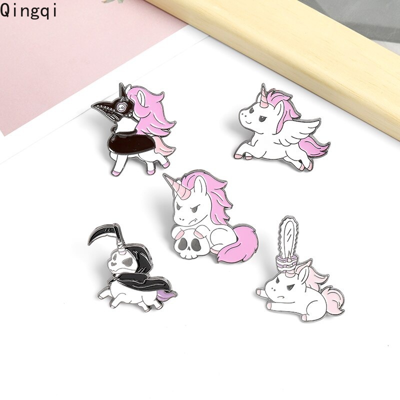 Ghim cài áo Miss Zoe hình ngựa hoạt hình dễ thương