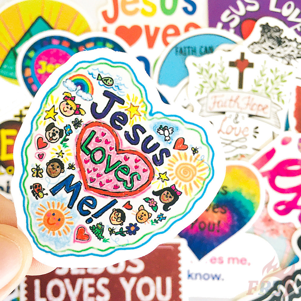❉ Jesus Christ Series 03 Stickers ❉ 50Pcs/Set DIY Fashion Waterproof Doodle Decals Stickers