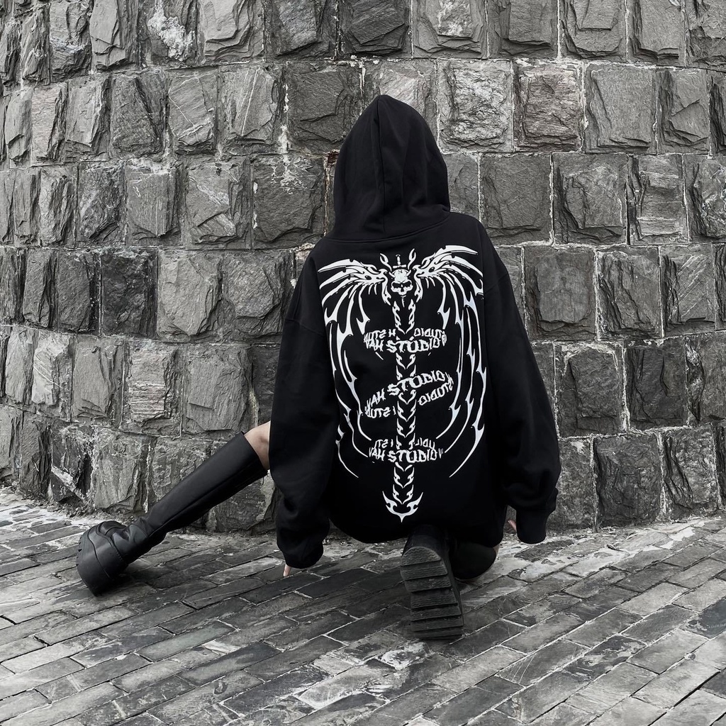 Áo hoodie vah studio SHADOW Áo khoác nỉ vah.studio chất nỉ bông cao cấp - Gin Store