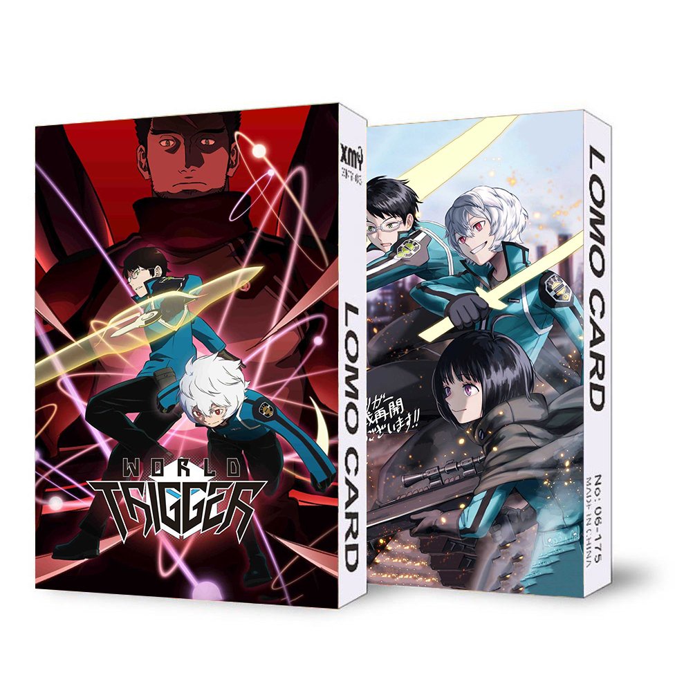 ( không kèm hộp ) Hộp ảnh lomo in hình World Trigger Kỷ nguyên Trigger 30 tấm xinh xắn độc đáo